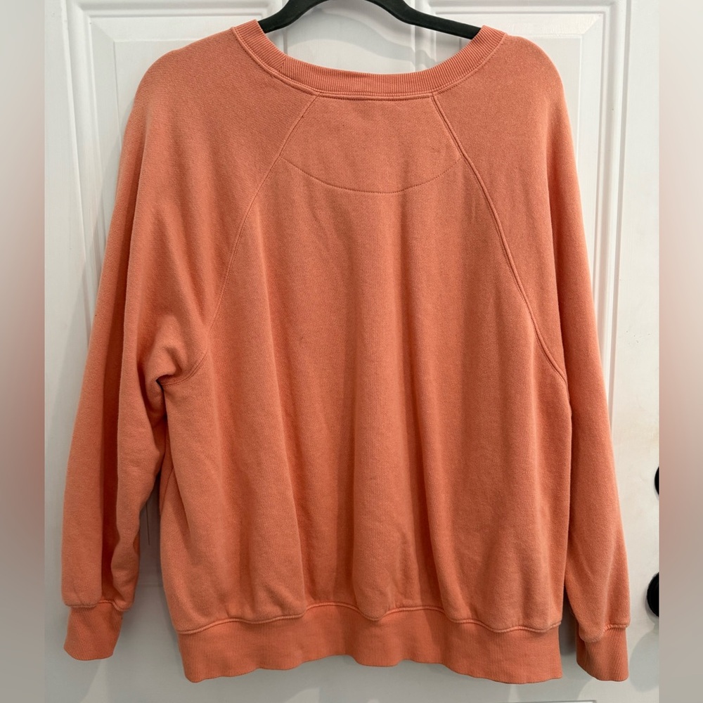 Old Navy Coral Pullover/Sweatshirt. Oversized. Size Medium. - Picture 7 of 8
